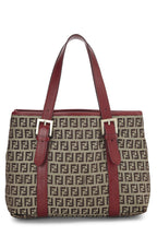 Fendi,  Red Zucchino Canvas Handbag, Red