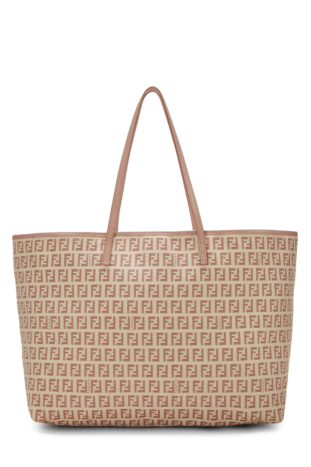 Fendi,  Pink Zucchino Canvas Tote Medium, Pink