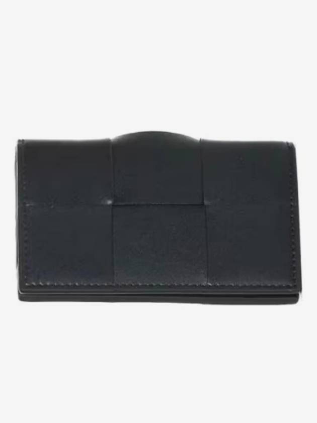 Bottega Veneta Cassette Business Card Wallet Black