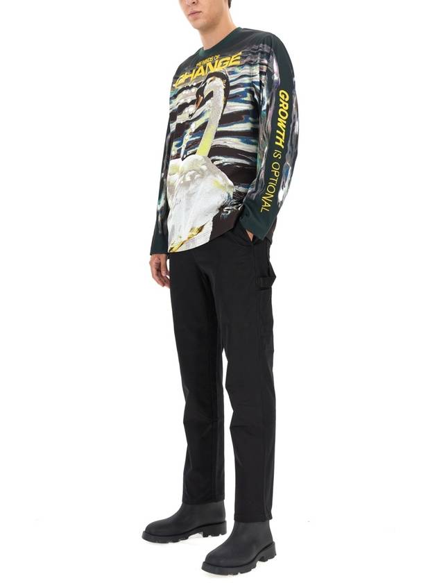 Burberry Swan Print Long Sleeve T-Shirt 8077333 B7830 B0110810793