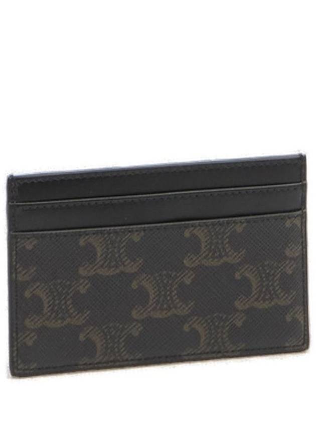 CELINE Triomphe Card Wallet Black