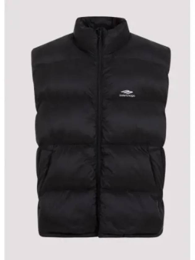 Balenciaga Quilted Nylon Puffer Vest Black
