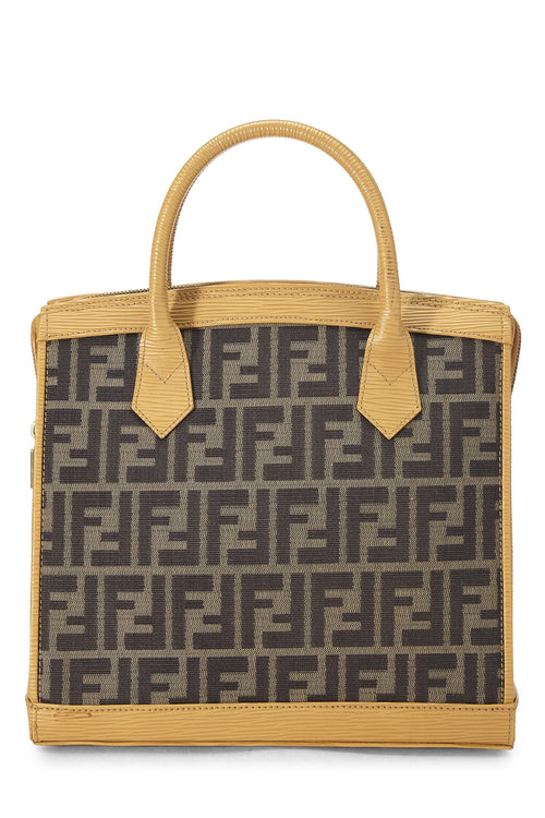 Fendi,  Yellow Zucca 1996 Convertible Handbag Small, Yellow