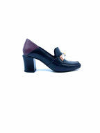 FENDI Size 8 Black Leather Solid Pumps