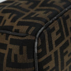 FENDI Zucca Canvas Vanity Hand Bag Brown92101