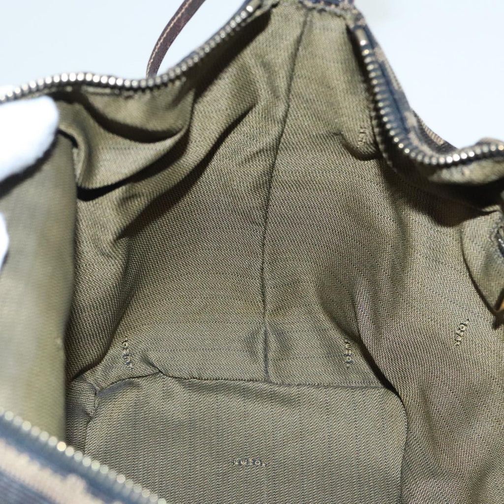 FENDI Zucca Canvas Vanity Hand Bag Brown92101