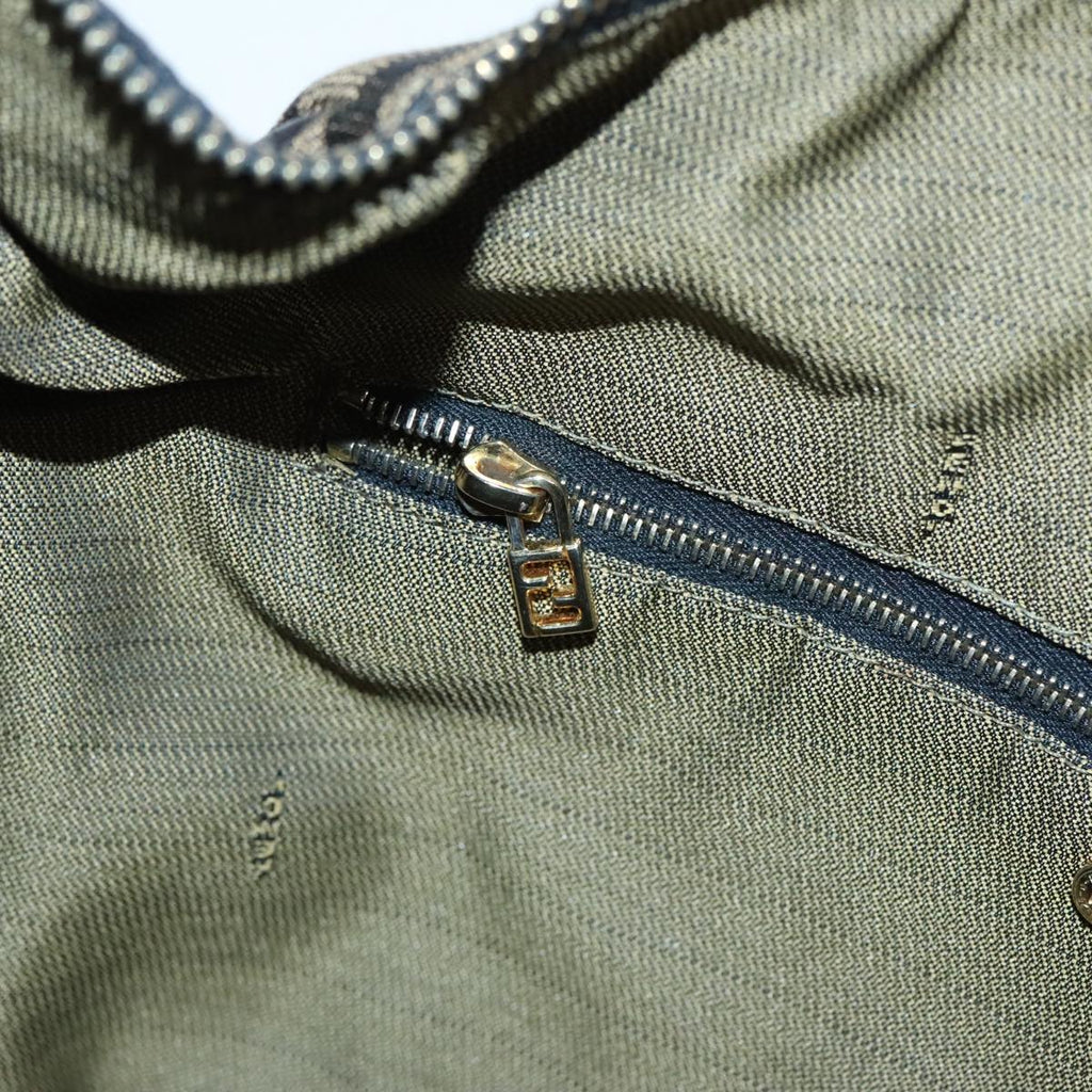 FENDI Zucca Canvas Vanity Hand Bag Brown92101