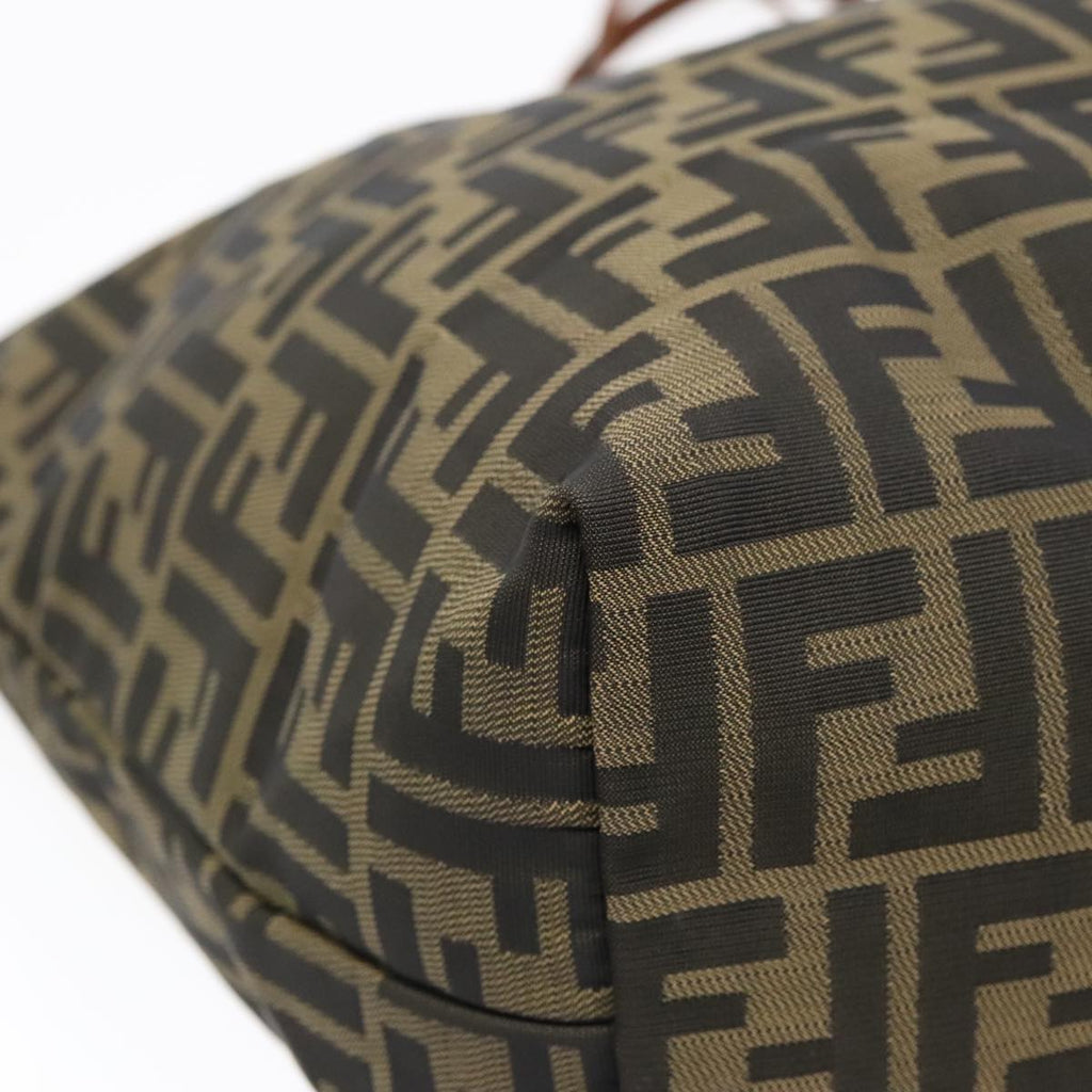 FENDI Zucca Canvas Tote Bag Brown Black92145