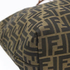 FENDI Zucca Canvas Tote Bag Brown Black92145