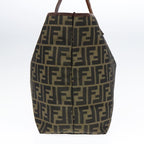 FENDI Zucca Canvas Tote Bag Brown Black92145