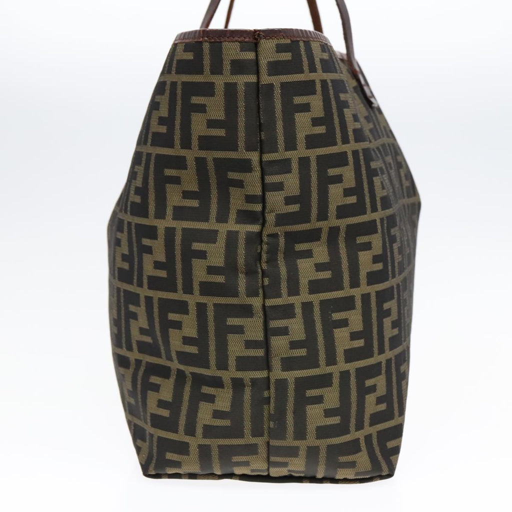 FENDI Zucca Canvas Tote Bag Brown Black92145