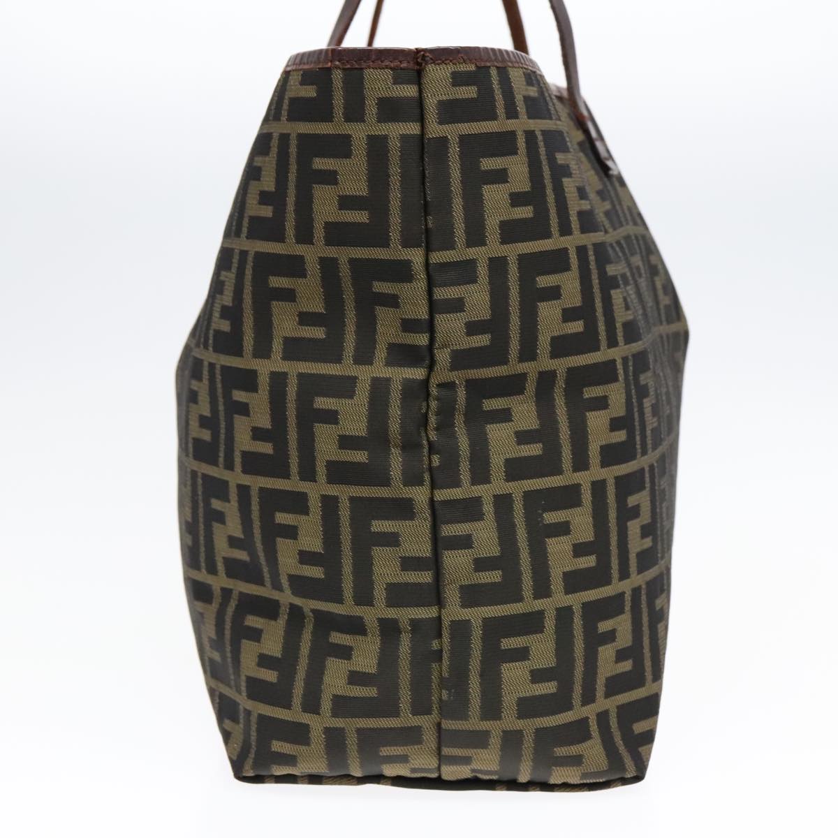 FENDI Zucca Canvas Tote Bag Brown Black92145