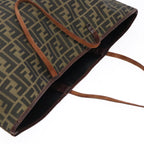 FENDI Zucca Canvas Tote Bag Brown Black92145