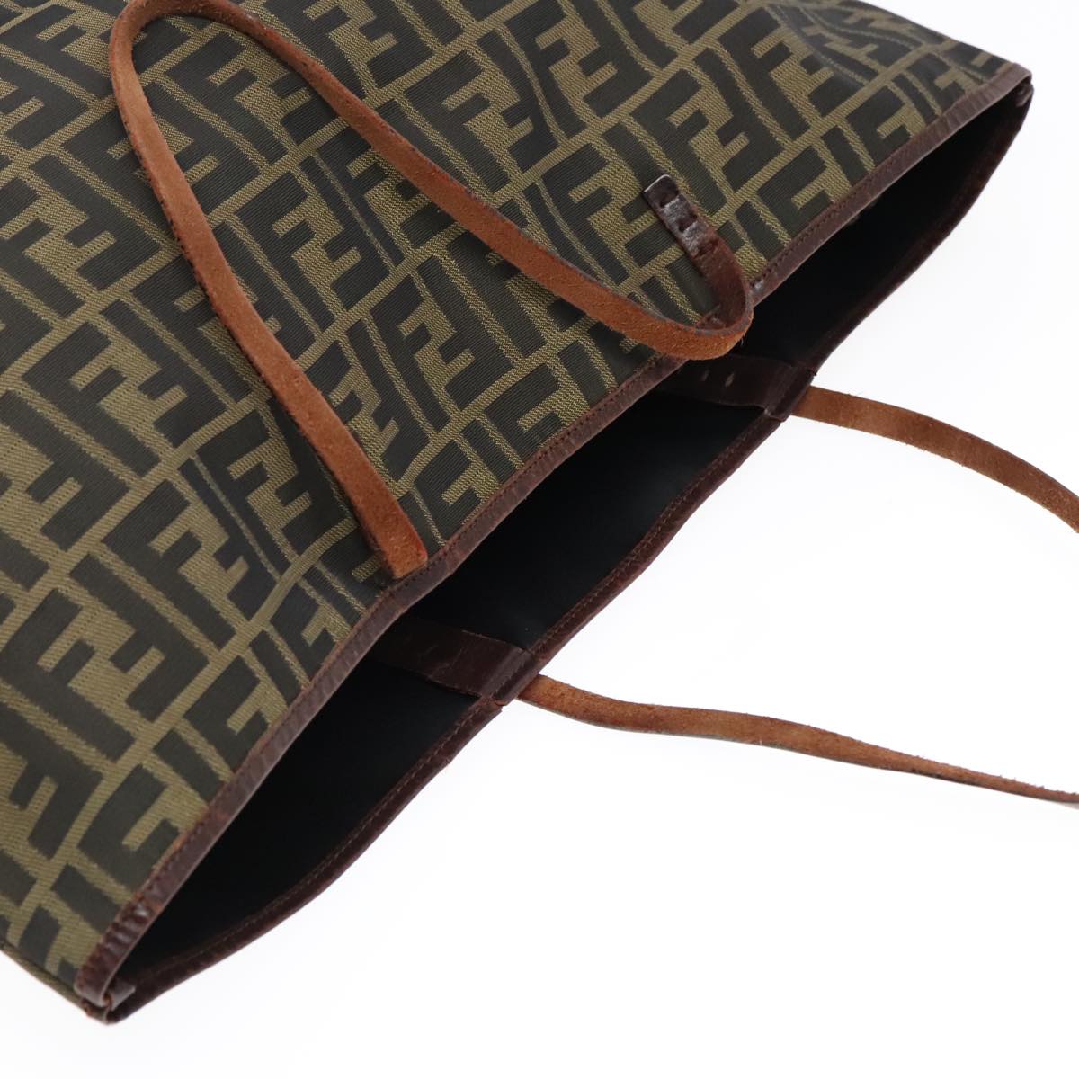 FENDI Zucca Canvas Tote Bag Brown Black92145