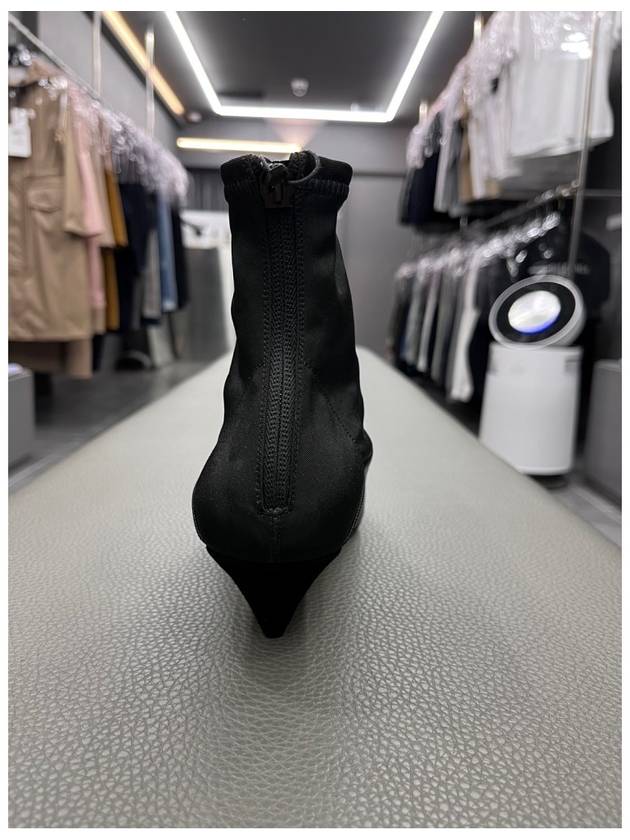 CELINE V-neck Booties Chelsea Boots Black