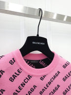 Balenciaga All over pink knit XS