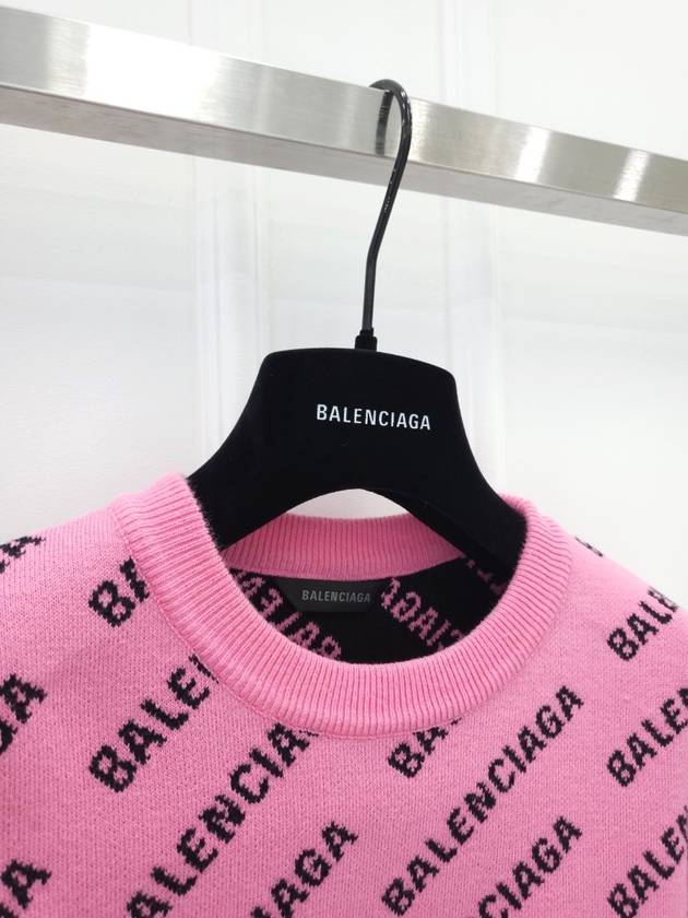 Balenciaga All over pink knit XS
