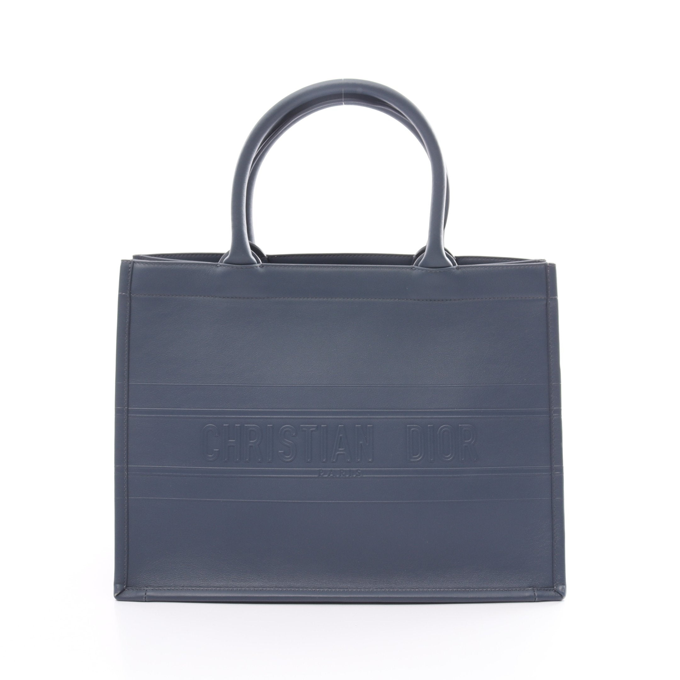 Dior BOOK TOTE Book tote Medium Handbag Tote bag Leather Blue gray