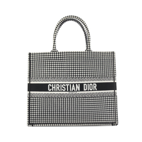 Dior BOOK TOTE Book tote Large Handbag Tote bag Canvas Black White