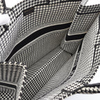 Dior BOOK TOTE Book tote Large Handbag Tote bag Canvas Black White