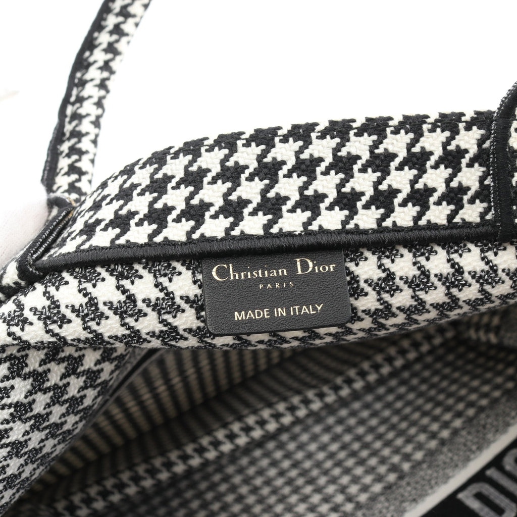 Dior BOOK TOTE Book tote Large Handbag Tote bag Canvas Black White