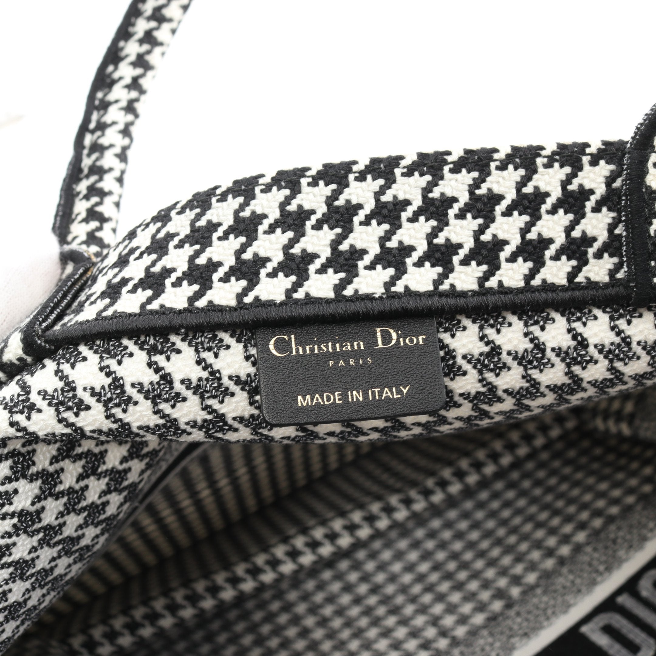 Dior BOOK TOTE Book tote Large Handbag Tote bag Canvas Black White