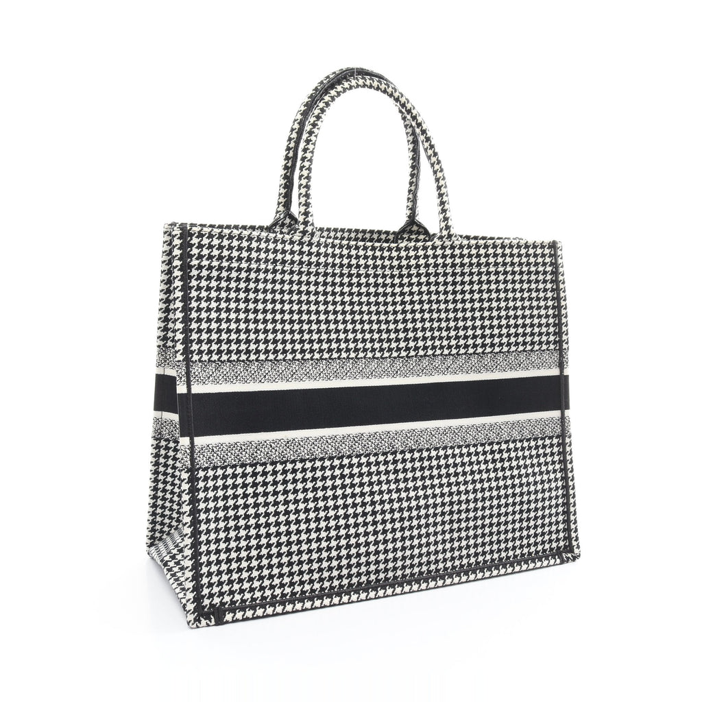 Dior BOOK TOTE Book tote Large Handbag Tote bag Canvas Black White