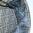 FENDI Zucca Canvas Vanity Pouch Brown Black gold92315