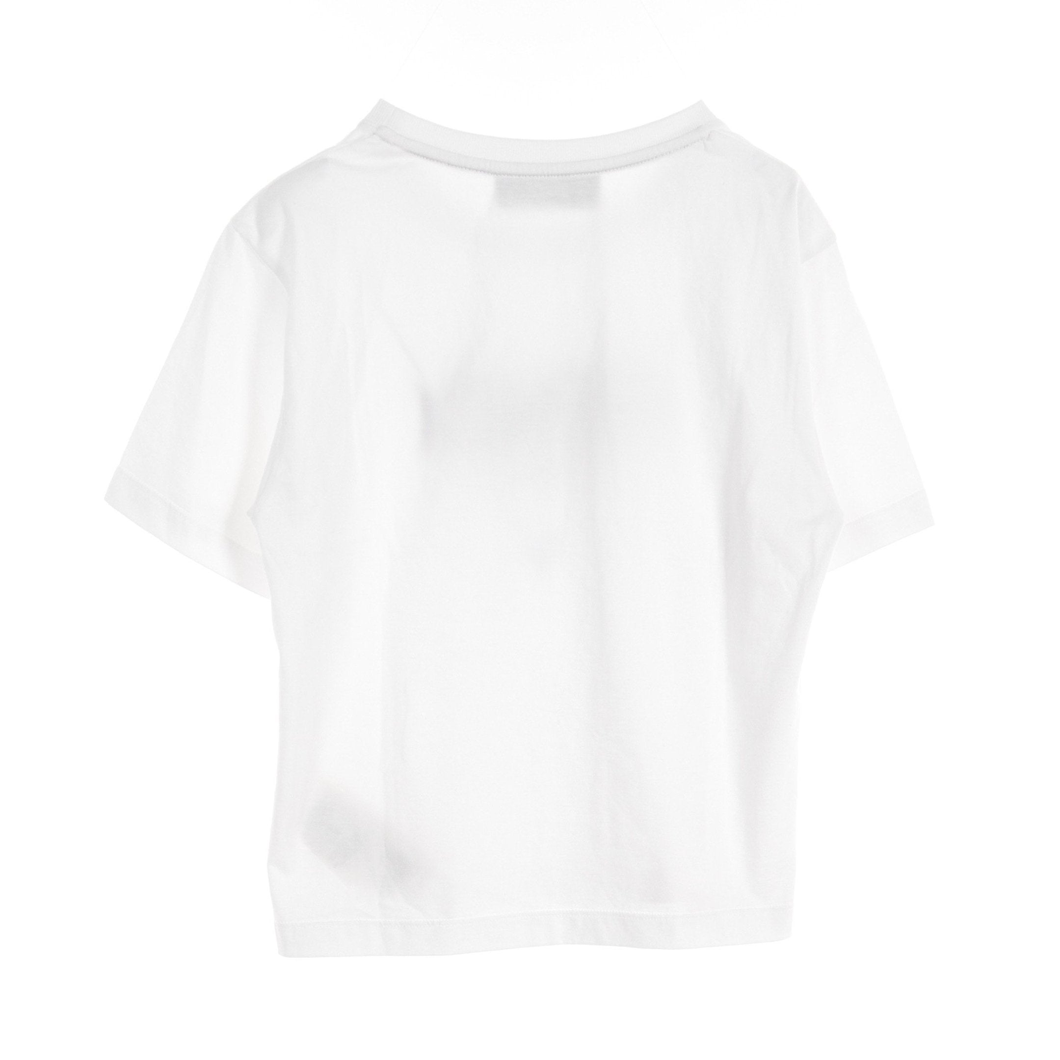 FENDI T-shirt Logo embroidery Cotton White