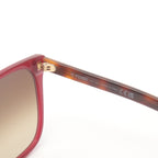 FENDI Square Sunglasses Red Brown