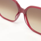 FENDI Square Sunglasses Red Brown