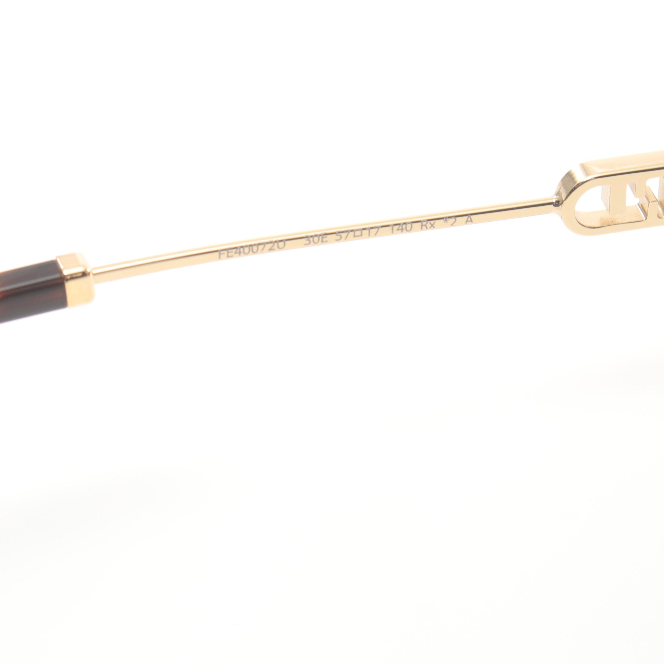 FENDI O'Lock Sunglasses GP Gold Brown