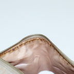 FENDI Zucchino Canvas Hand Bag Silver Beige Gold92437