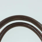 FENDI Zucchino Canvas Hand Bag Silver Beige Gold92437