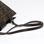 FENDI Zucca Canvas Mamma Tote Bag Brown Black Silver92515