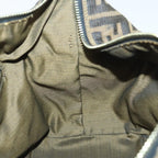 FENDI Zucca Canvas Vanity Pouch Brown Black gold92526