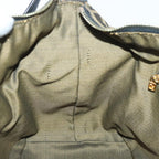 FENDI Zucca Canvas Vanity Pouch Brown Black gold92526