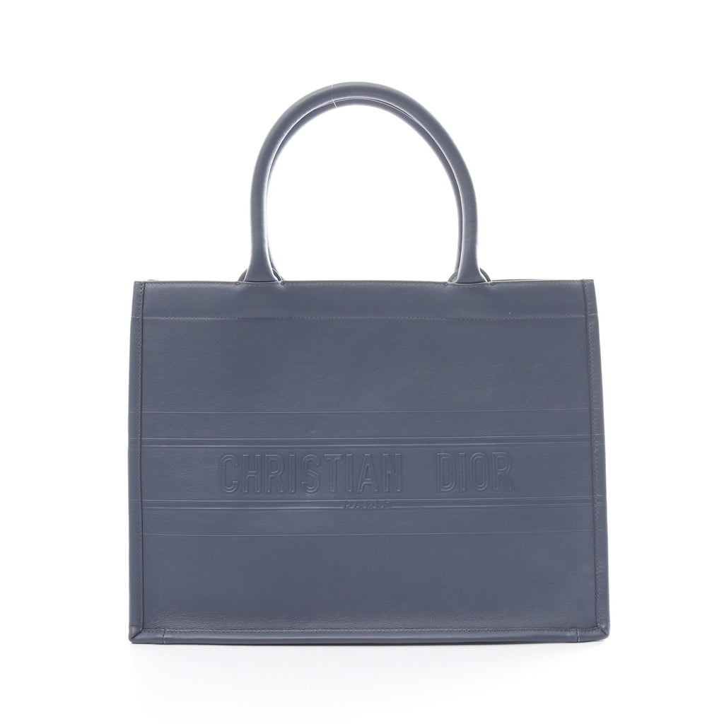 Dior BOOK TOTE Book tote Medium Handbag Tote bag Leather Blue gray