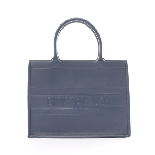 Dior BOOK TOTE Book tote Medium Handbag Tote bag Leather Blue gray