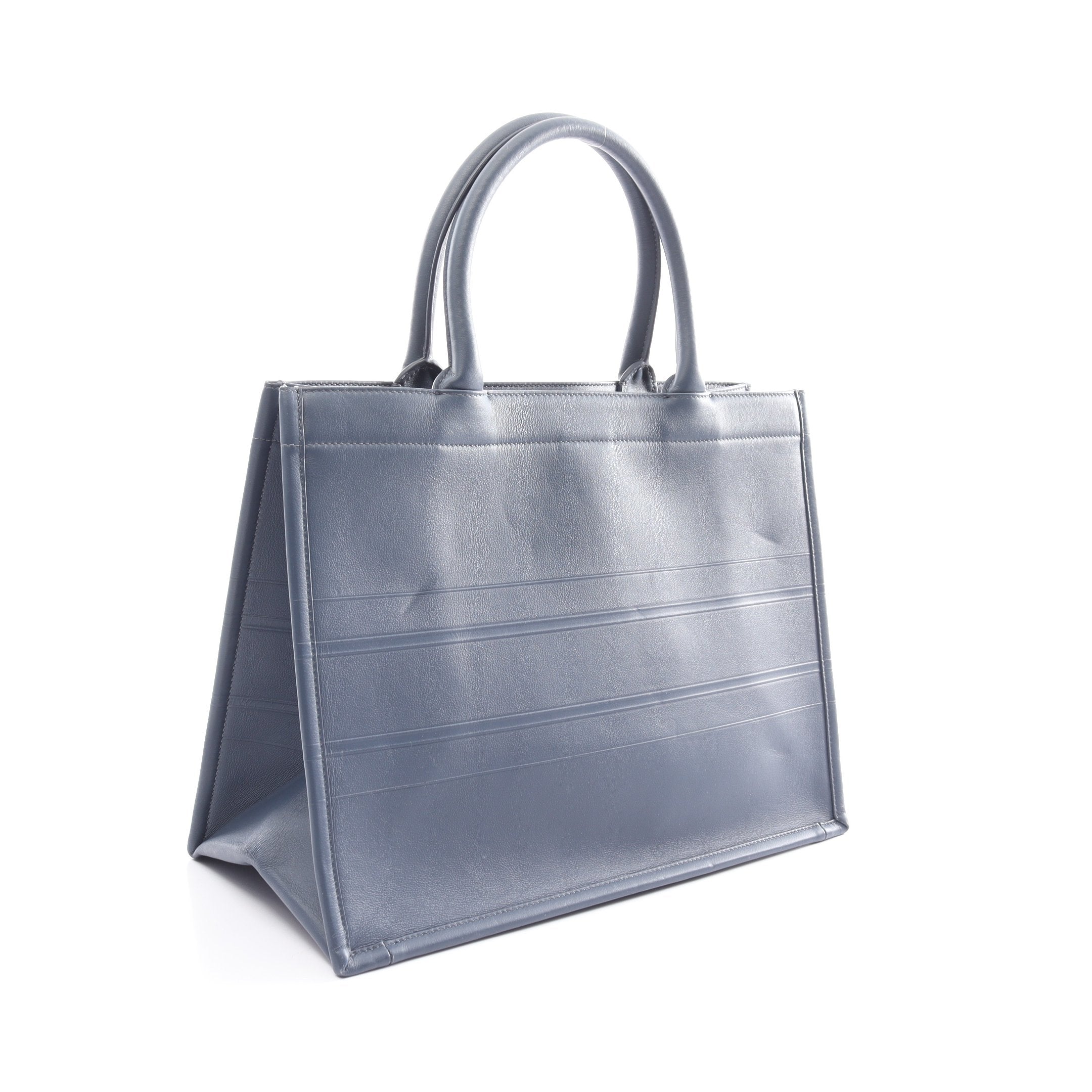 Dior BOOK TOTE Book tote Medium Handbag Tote bag Leather Blue gray