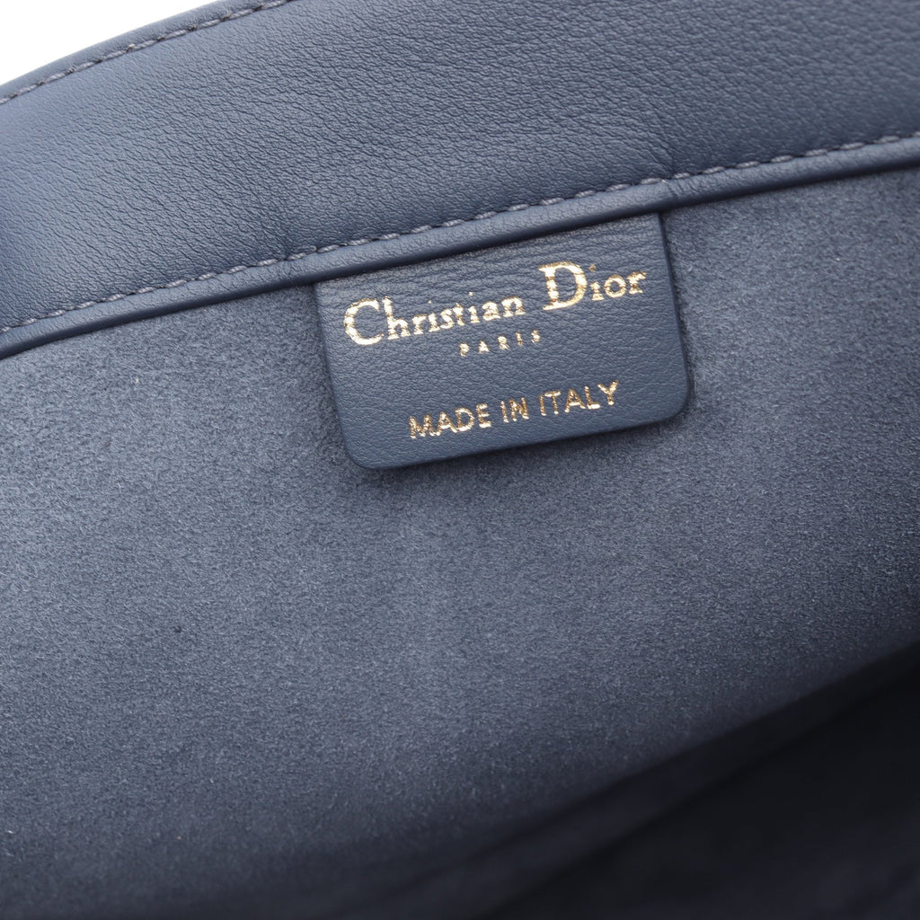Dior BOOK TOTE Book tote Medium Handbag Tote bag Leather Blue gray