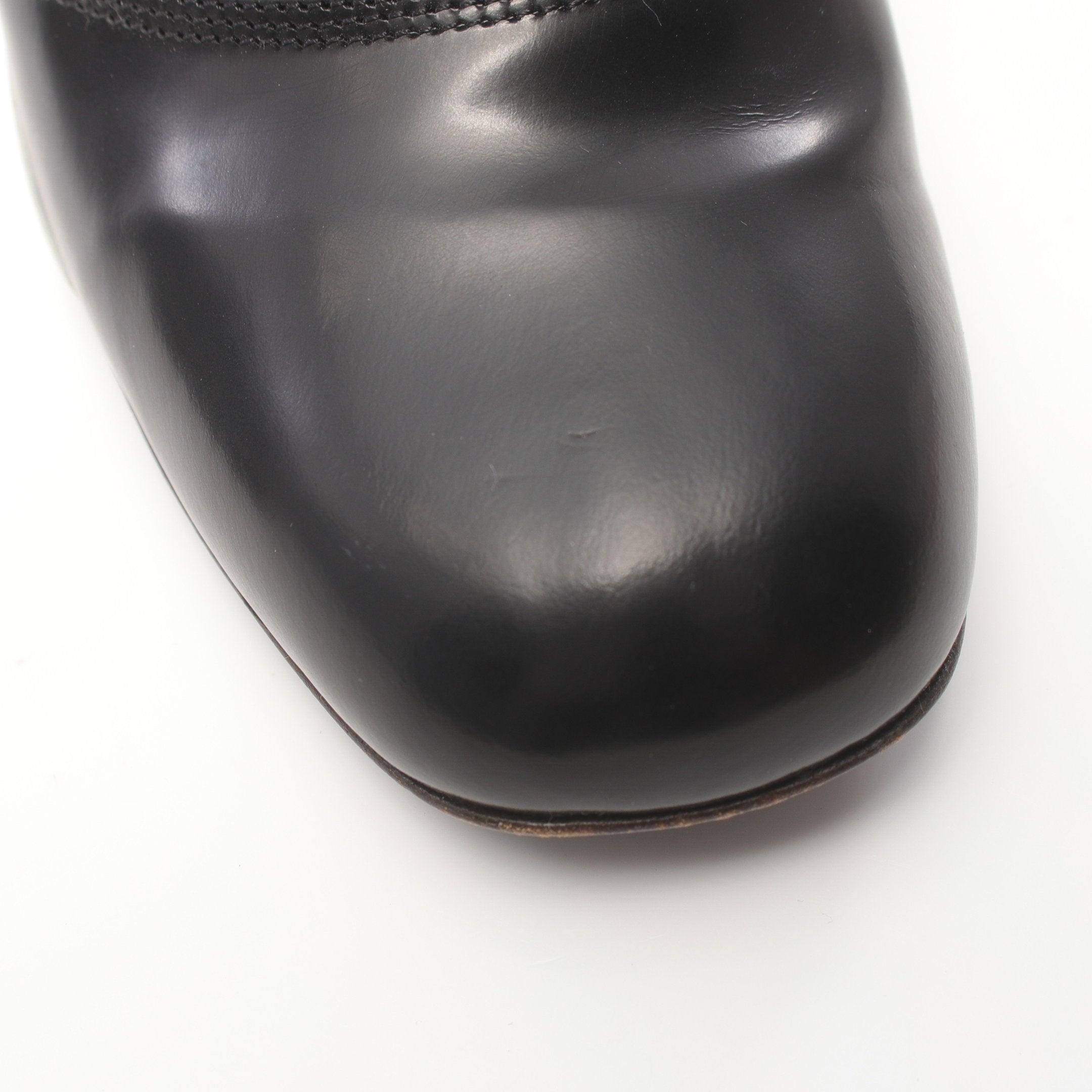 FENDI Booties Pumps Leather Suede Dark gray Black