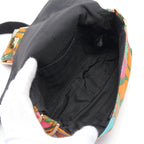 FENDI Mamma bucket Body bag Waist bag Floral pattern Nylon Orange Multicolor 2WAY