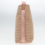 FENDI Zucchino Canvas Shoulder Bag Beige92675