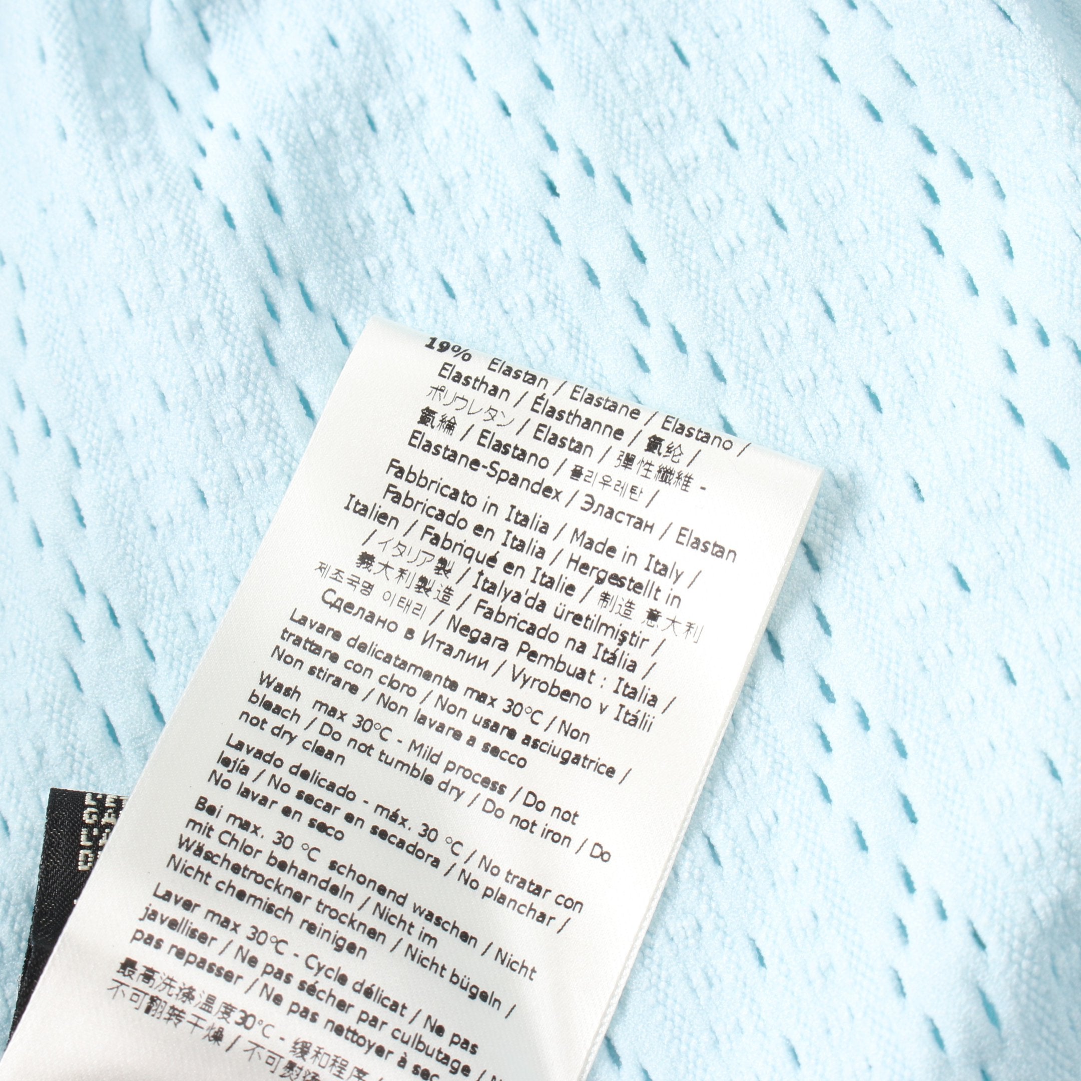 FENDI Knit dress Nylon Light blue