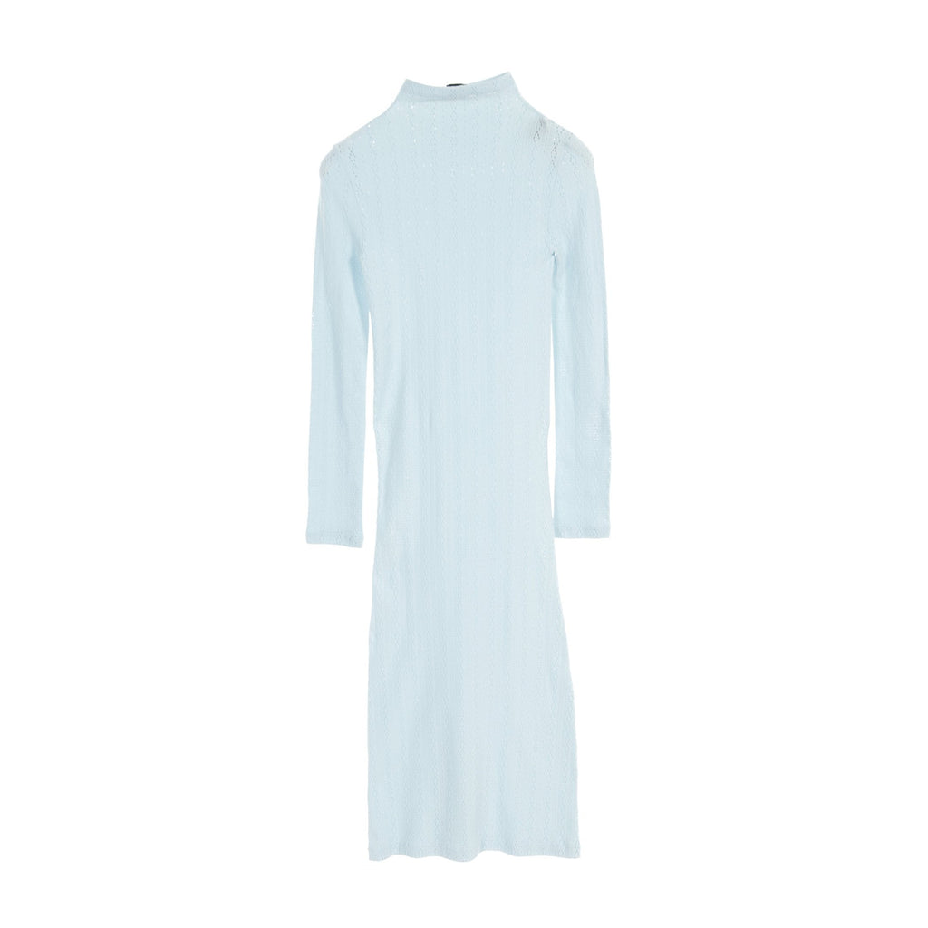 FENDI Knit dress Nylon Light blue