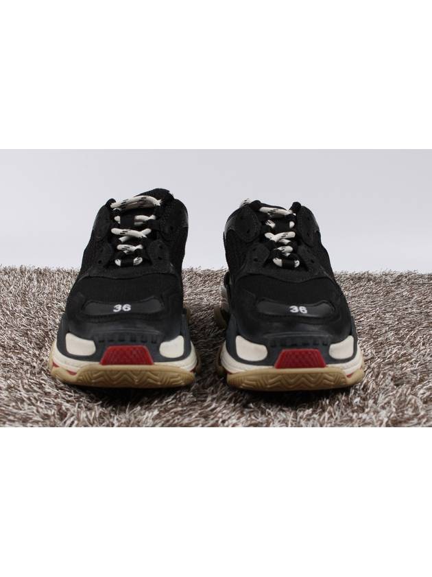 Balenciaga Triple S Black Red 36 230