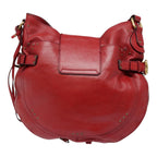 Chloe Paddington Shoulder Bag Leather Red Gold 92813