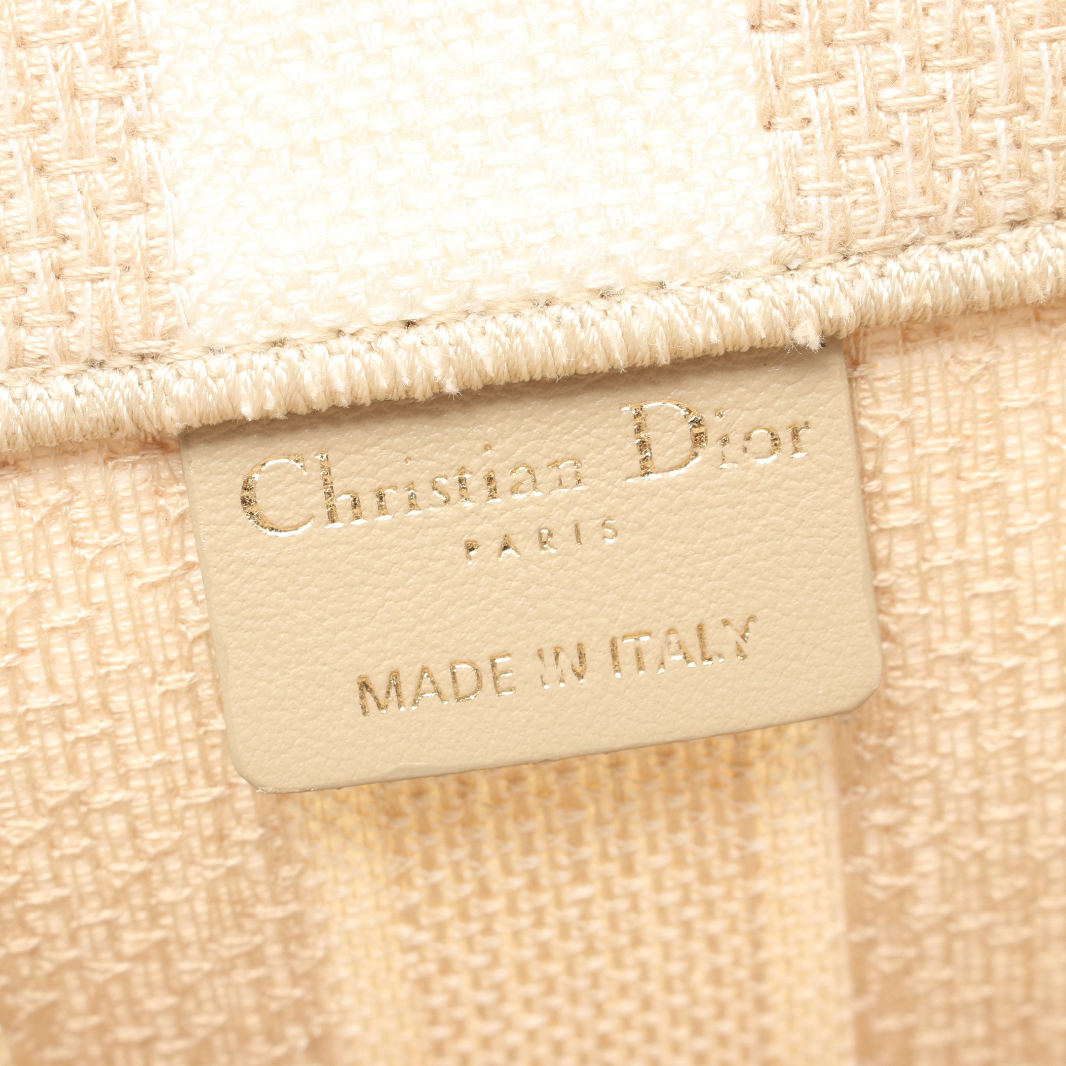 Dior BOOK TOTE Book tote Large Handbag Tote bag Canvas Gray beige Off white Black
