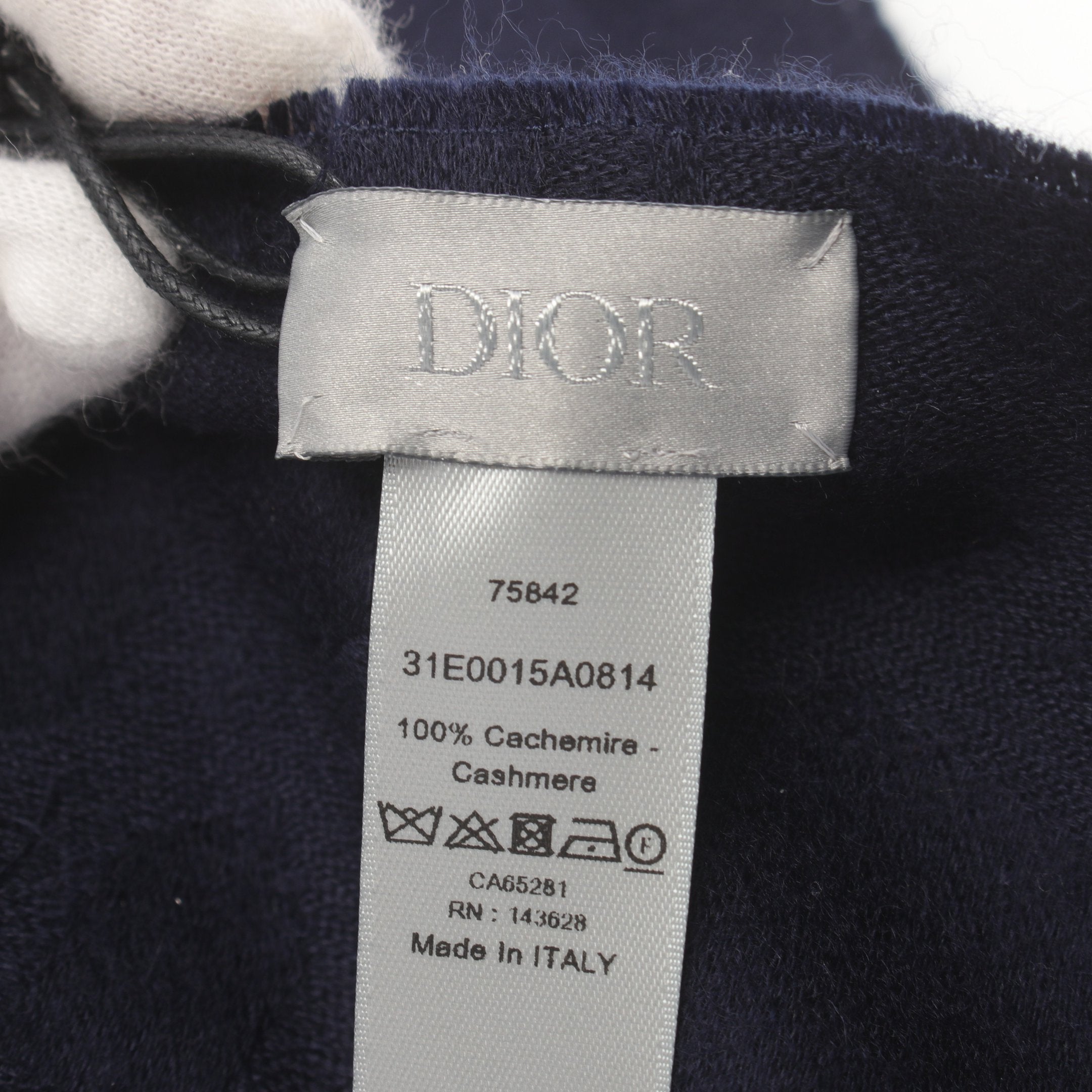 Dior Scarf Cashmere Navy